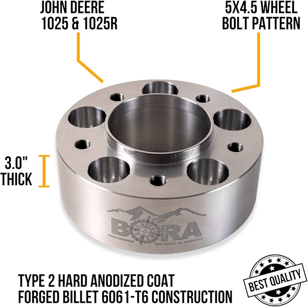 BORA JOHN DEERE 1026R 1.5" FRONT WHEEL SPACERS