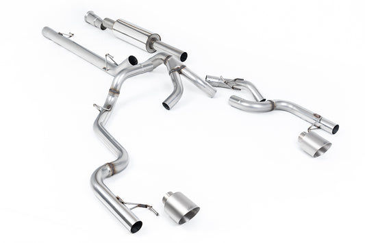 Milltek Road+ Resonated Cat-Back | Ford F-150 SuperCrew Tremor - Brushed Titanium Tips