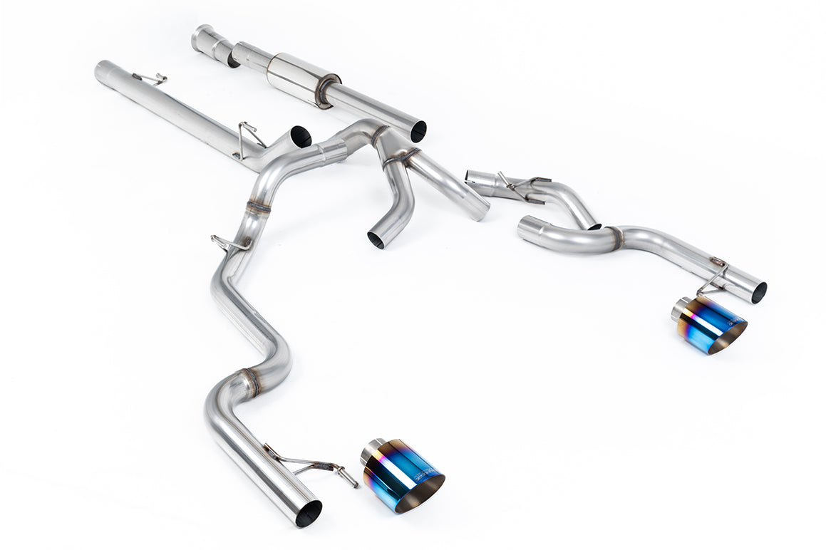 Milltek Race Cat-Back Exhaust | Ford F-150 SuperCrew 5.0 V8 Tremor - Burnt Titanium Tips