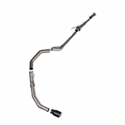 Milltek Race Cat-Back with Single Rear Exit | Ford F150 Single Cab 5.0 V8 - Cerakote Black Tips