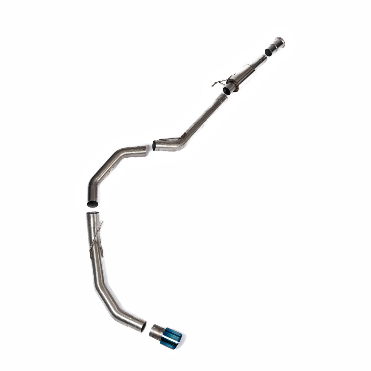 Milltek Race Cat-Back with Single Rear Exit | Ford F150 Single Cab 5.0 V8 - Burnt Titanium Tips