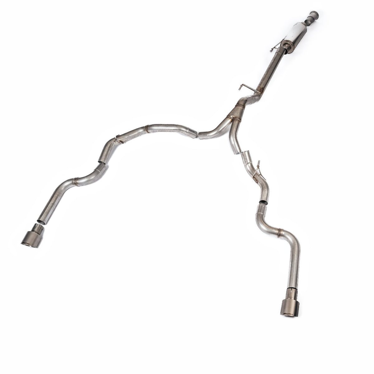 Milltek Road+ Cat-Back with Dual Rear Exit | Ford F150 Single Cab 5.0 V8 - Brushed Titanium Tips