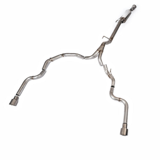 Milltek Road+ Cat-Back with Dual Rear Exit | Ford F150 Single Cab 5.0 V8 - Brushed Titanium Tips