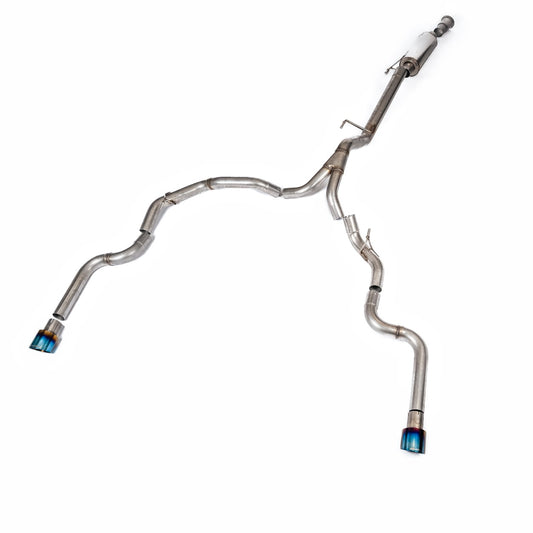 Milltek Road+ Cat-Back with Dual Rear Exit | Ford F150 Single Cab 5.0 V8 - Burnt Titanium Tips